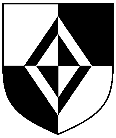 [Quarterly argent and sable, a mascle counterchanged	  ]