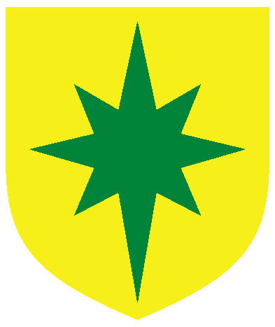[Or, a compass-star vert	  ]